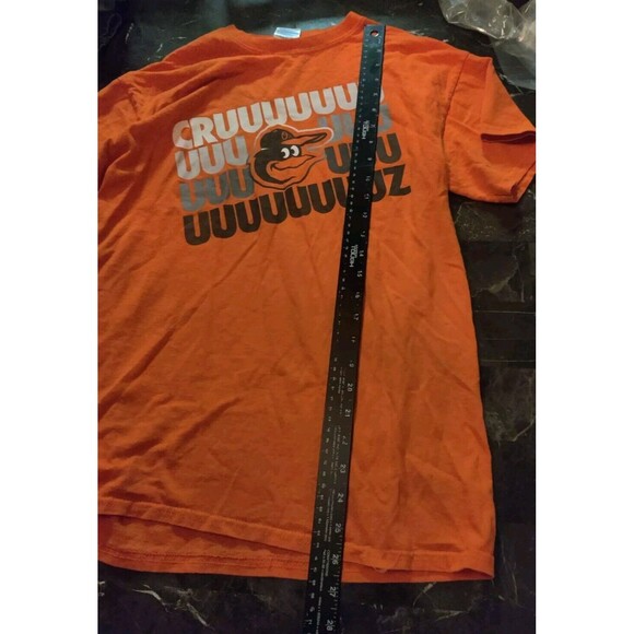 Baltimore Orioles Mascot CRUUUUUUUUUZ (27 Z's) MLB Orange T-shirt Gildan Medium - Picture 6 of 7